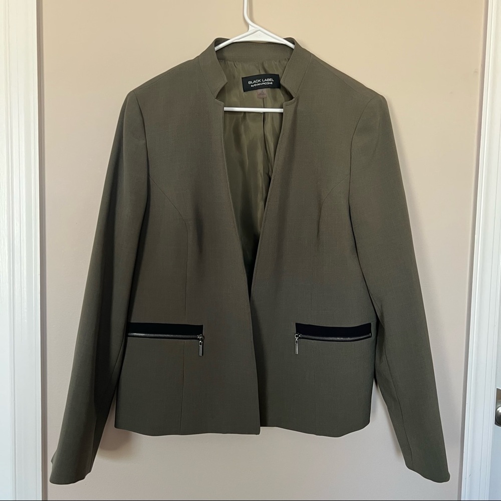 Collarless Blazer
